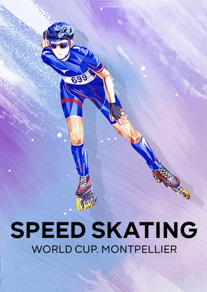 Speed Skating. World Cup. Montpellier