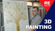 The making of a 3D painting.