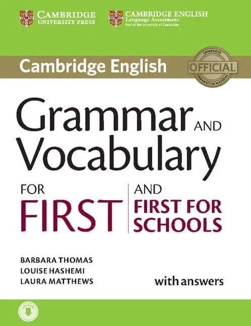 Обкладника "Grammar and Vocabulary for First and First for Schools with Answers and Downloadable Audio" Обкладинка "Grammar and Vocabulary for First and First for Schools with Answers and Downloadable Audio"
