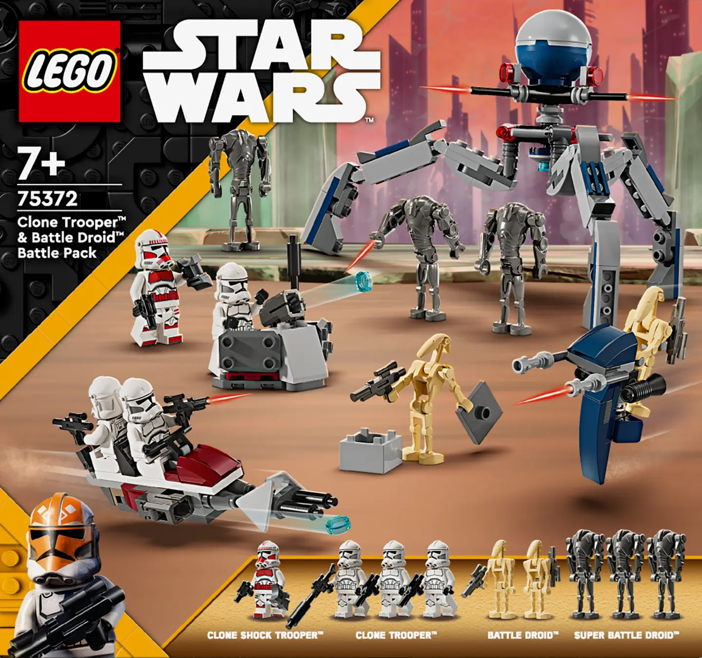 Конструктор LEGO Клони-піхотинці й Бойовий дроїд. Бойовий набір