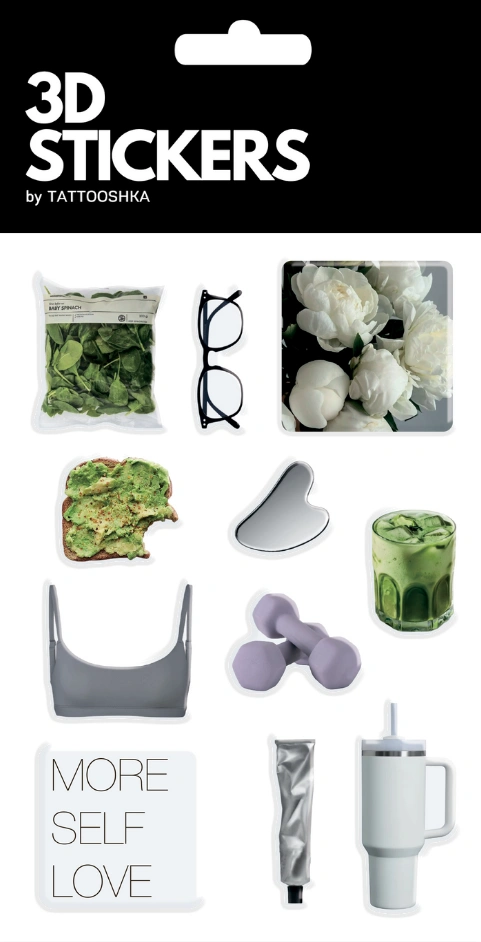 3D стікери «Wellness Vibes»