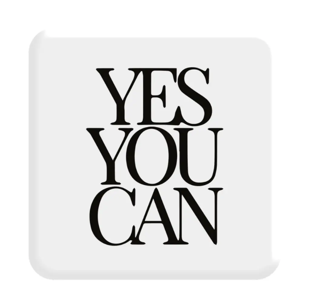 Обкладника "3D стікер «Yes you can»" Обкладинка "3D стікер «Yes you can»"