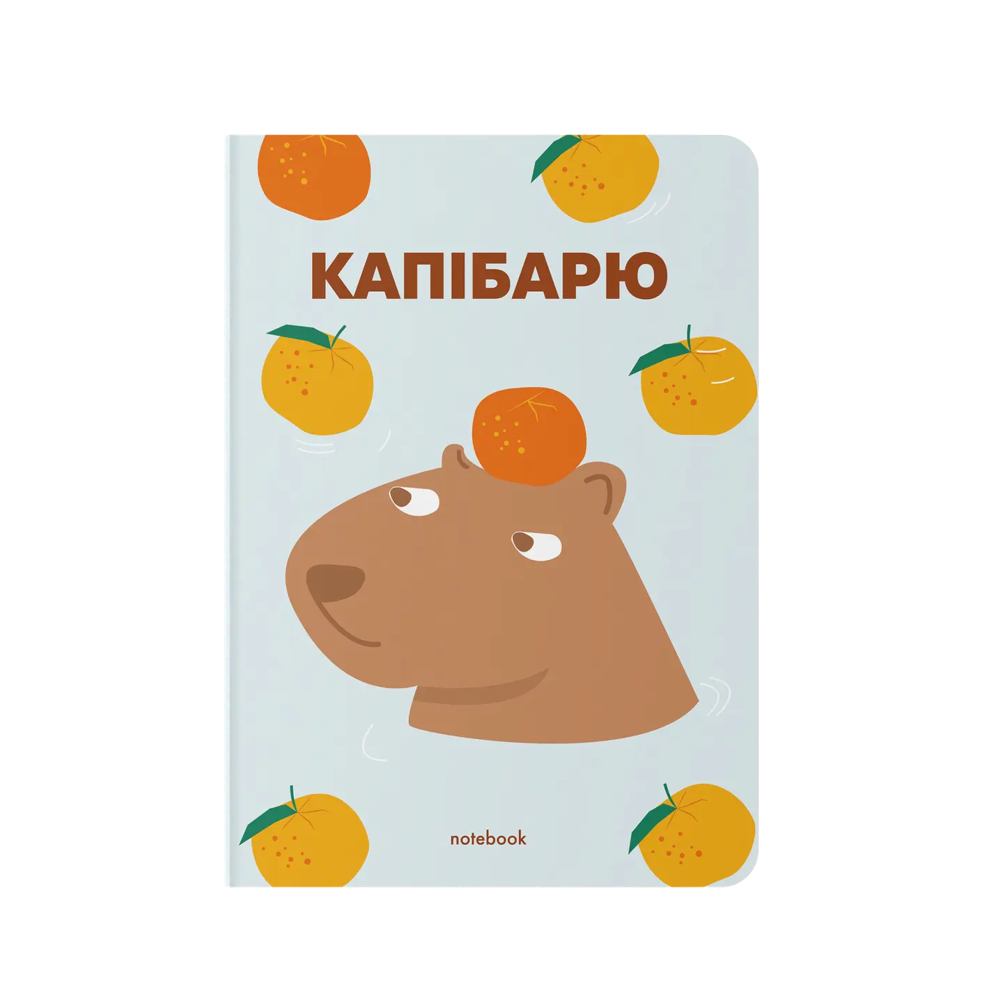 Блокнот в крапку «Капібарю» блакитний