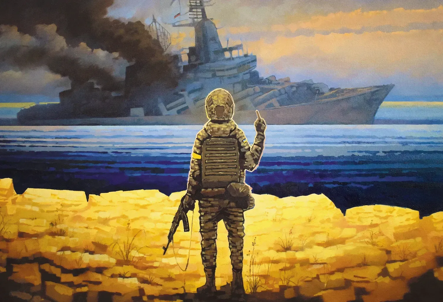 Пазл «Рускій воєнний корабль...Всьо!»