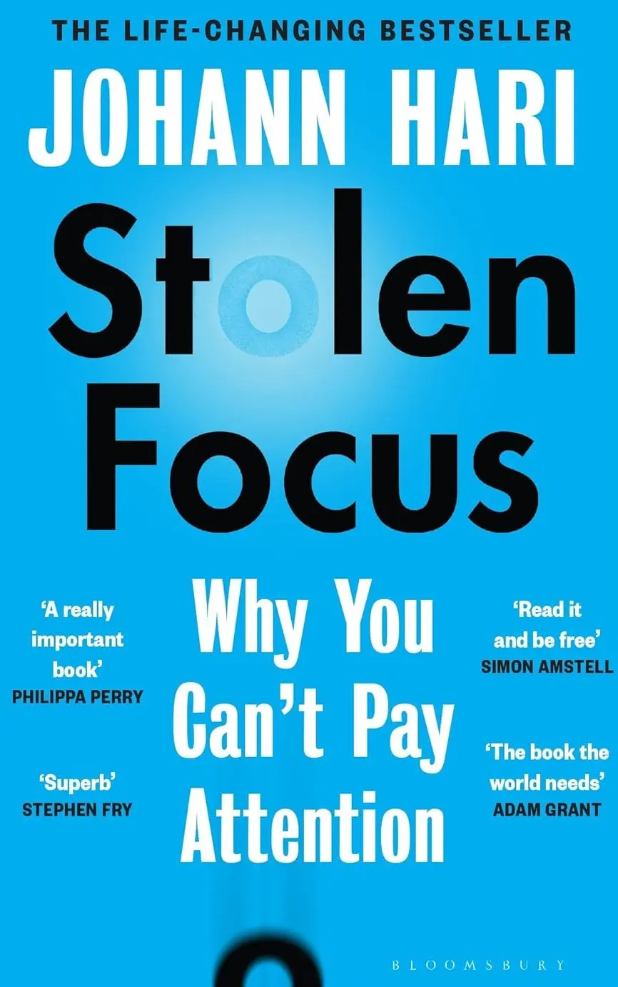 Обкладинка "Stolen Focus : Why You Can't Pay Attention"