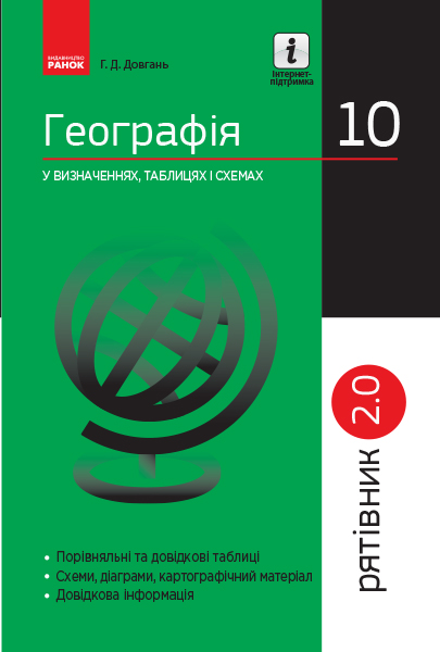 Географія у визначеннях, таблицях і схемах. 10 клас....