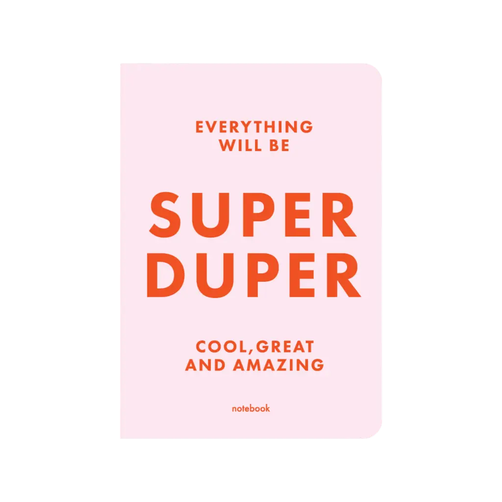 Обкладника "Блокнот "SUPER DUPER" рожевий" Обкладинка "Блокнот "SUPER DUPER" рожевий"