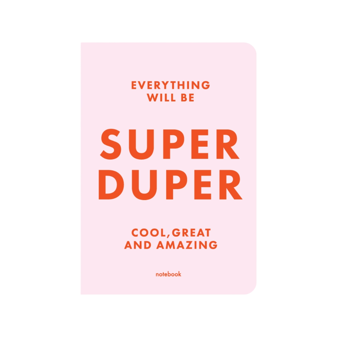 Блокнот "SUPER DUPER" рожевий