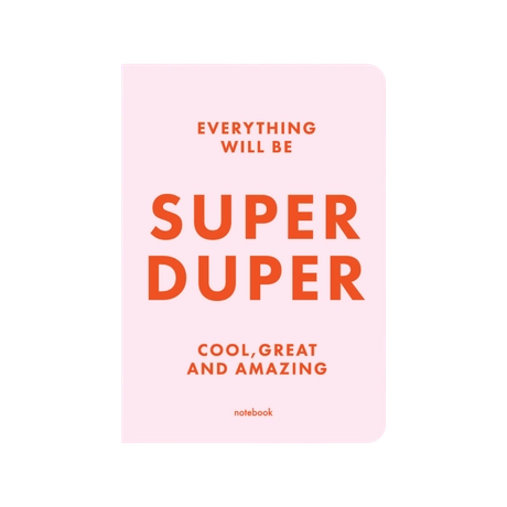 Блокнот "SUPER DUPER" рожевий