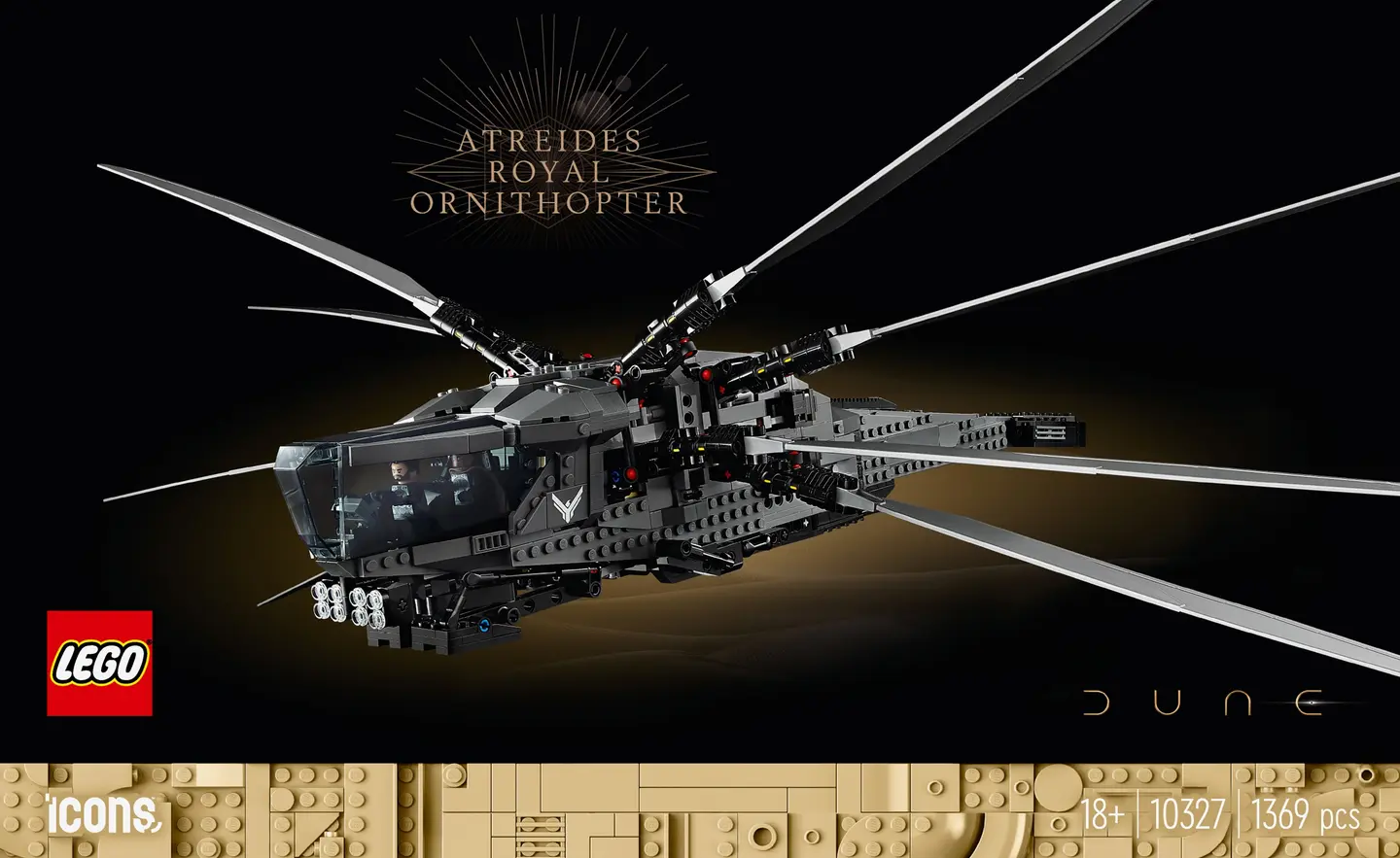Конструктор LEGO Дюна. Королівський орнітоптер Атрідів