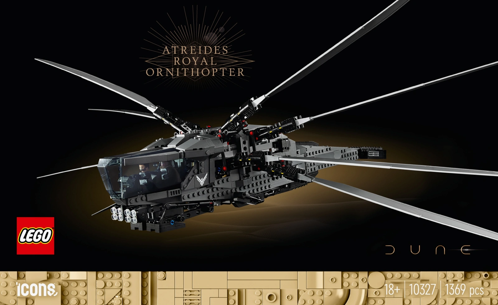 Конструктор LEGO Дюна. Королівський орнітоптер Атрідів