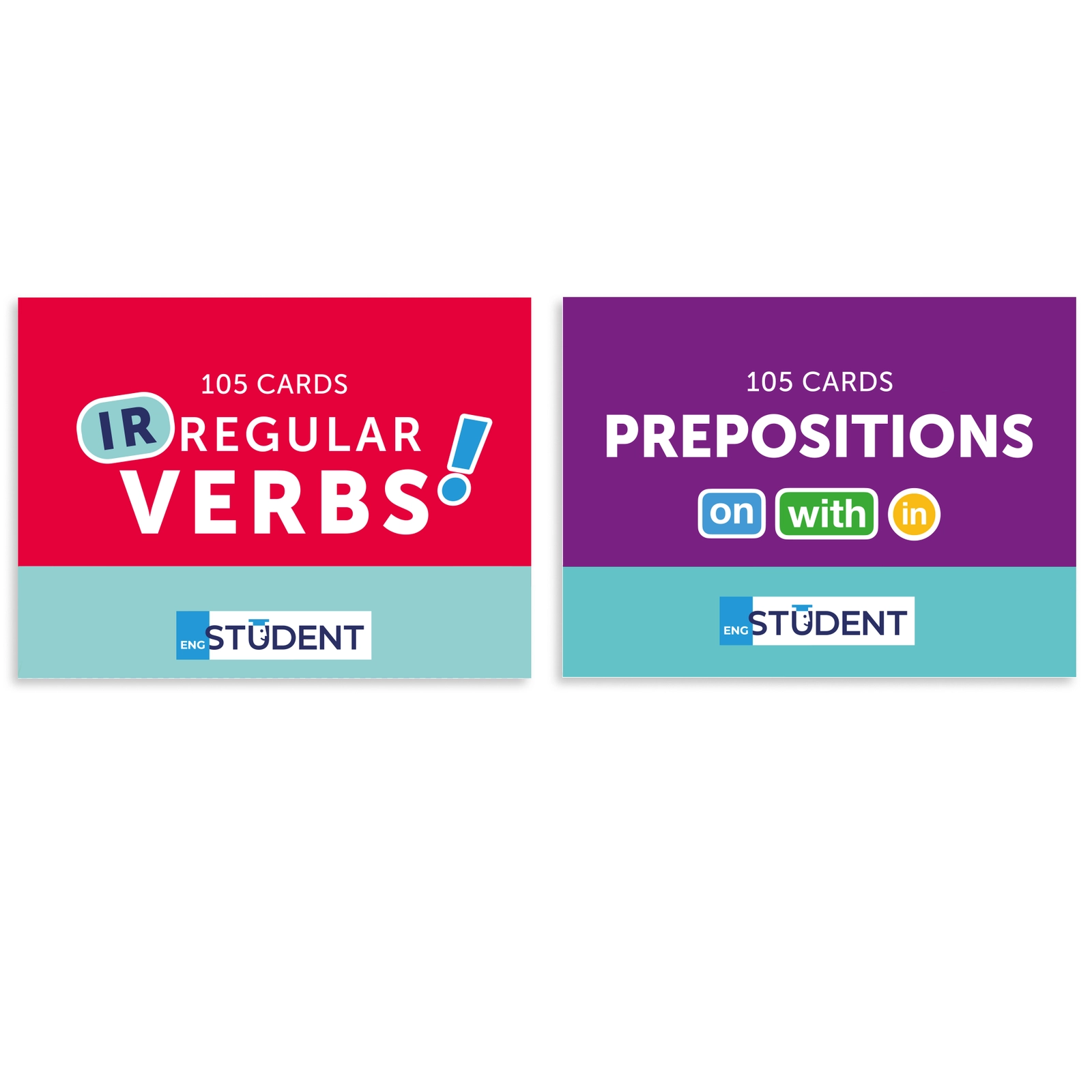 Картки для вивчення англійської -  IRREGULAR VERBS & PREPOSITION