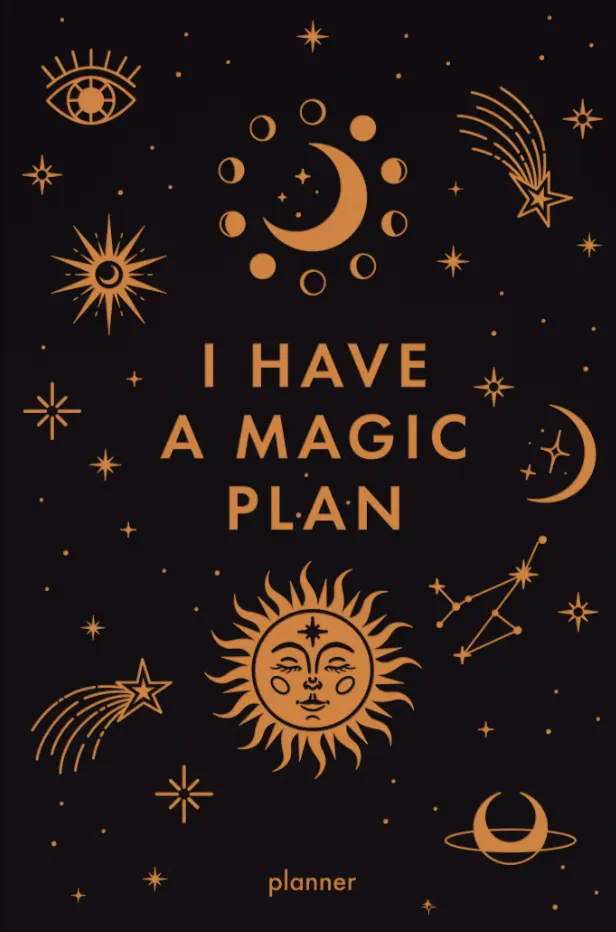 Блокнот для планування «I HAVE A MAGIC PLAN mini» чорний