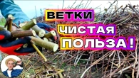 СРЕЗАННЫЕ ВЕТВИ СТАНУТ НА ВЕС ЗОЛОТА после того, как вы узнаете рецепт этого бесплатного топлива!