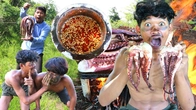 Ultimate Primitive Octopus Feast: Hand-Cooked Delicacy on the Rock | Primitive Boy