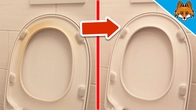 How to remove YELLOW STAINS from Toilet Seat(White again in Seconds)