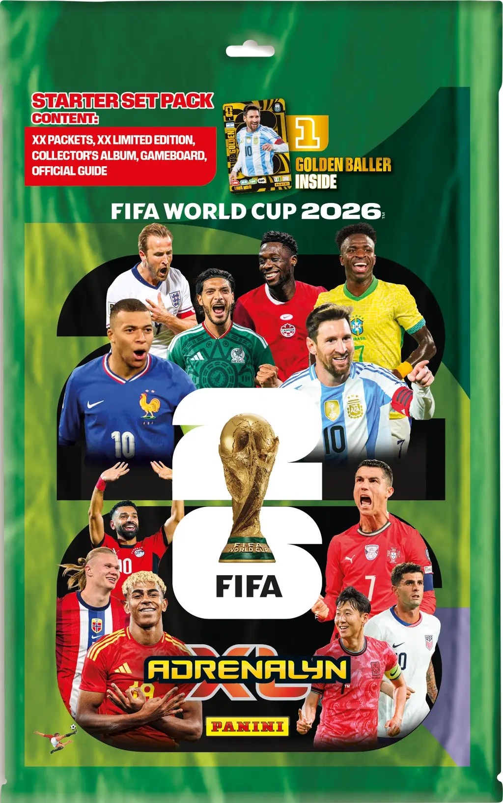Обкладника "Мегапак Panini Adrenalyn XL FIFA WC 2026" Обкладинка "Мегапак Panini Adrenalyn XL FIFA WC 2026"