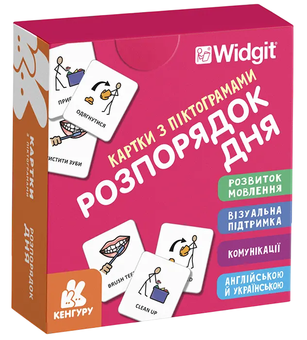 Картки з піктограмами. Розпорядок дня