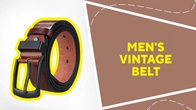 Cinturón vintage para hombre.