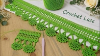 КРУЖЕВО КРЮЧКОМ Вяжется сразу в одну сторону! Просто и эффектно Easy Crochet Lace for Beginners