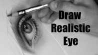 how to draw realistic eyes with pencil