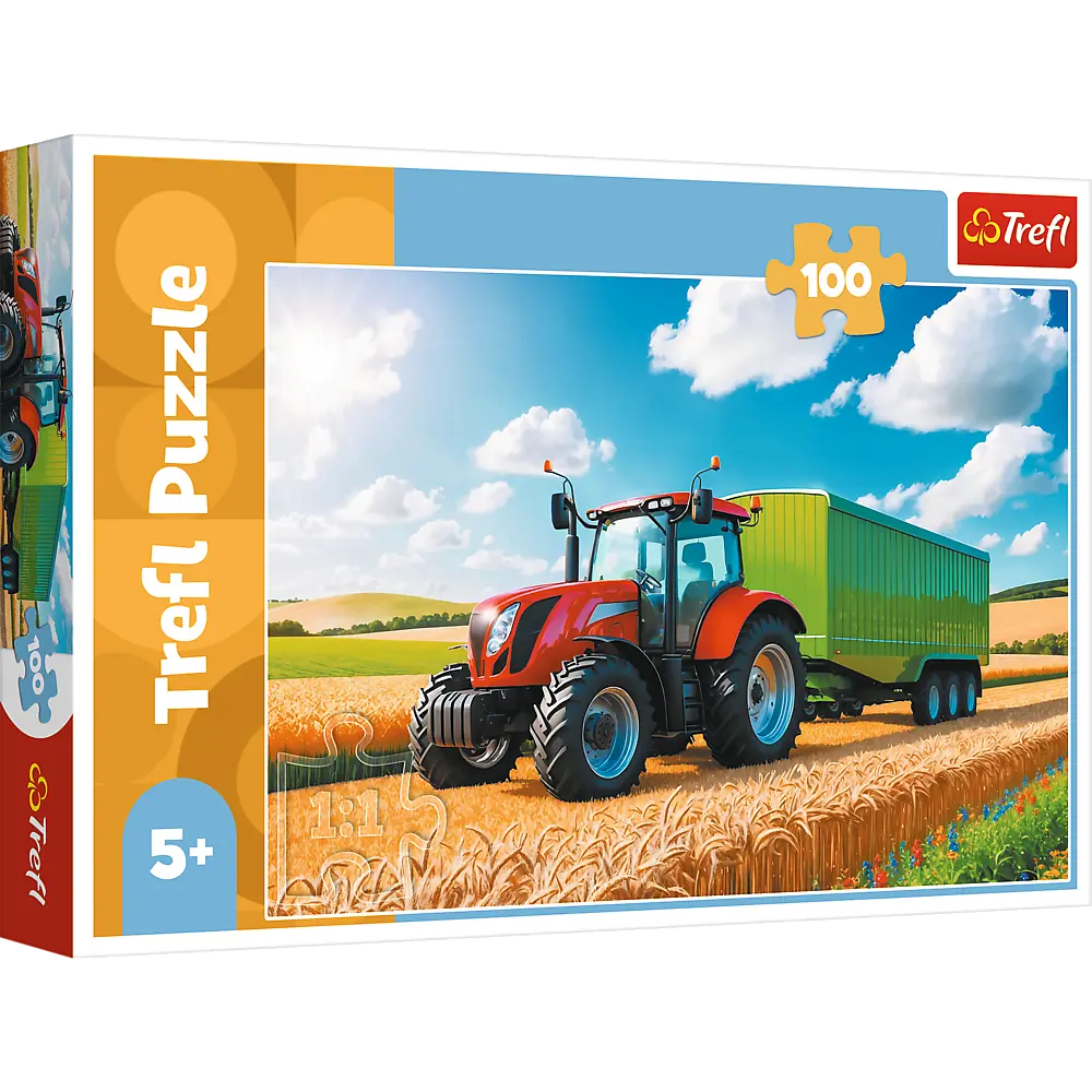 Пазли Trefl Tractor with trailer 1000 елементів