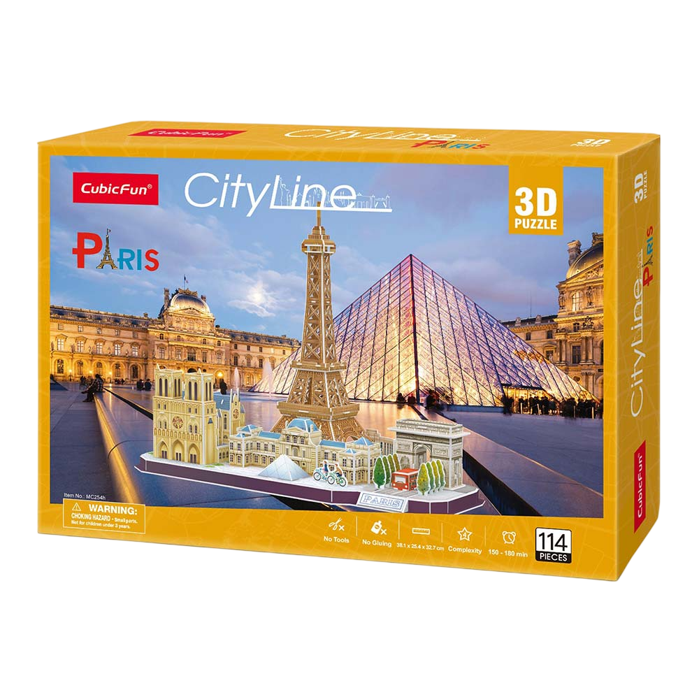 Конструктор 3D Cubic Fun City line Paris
