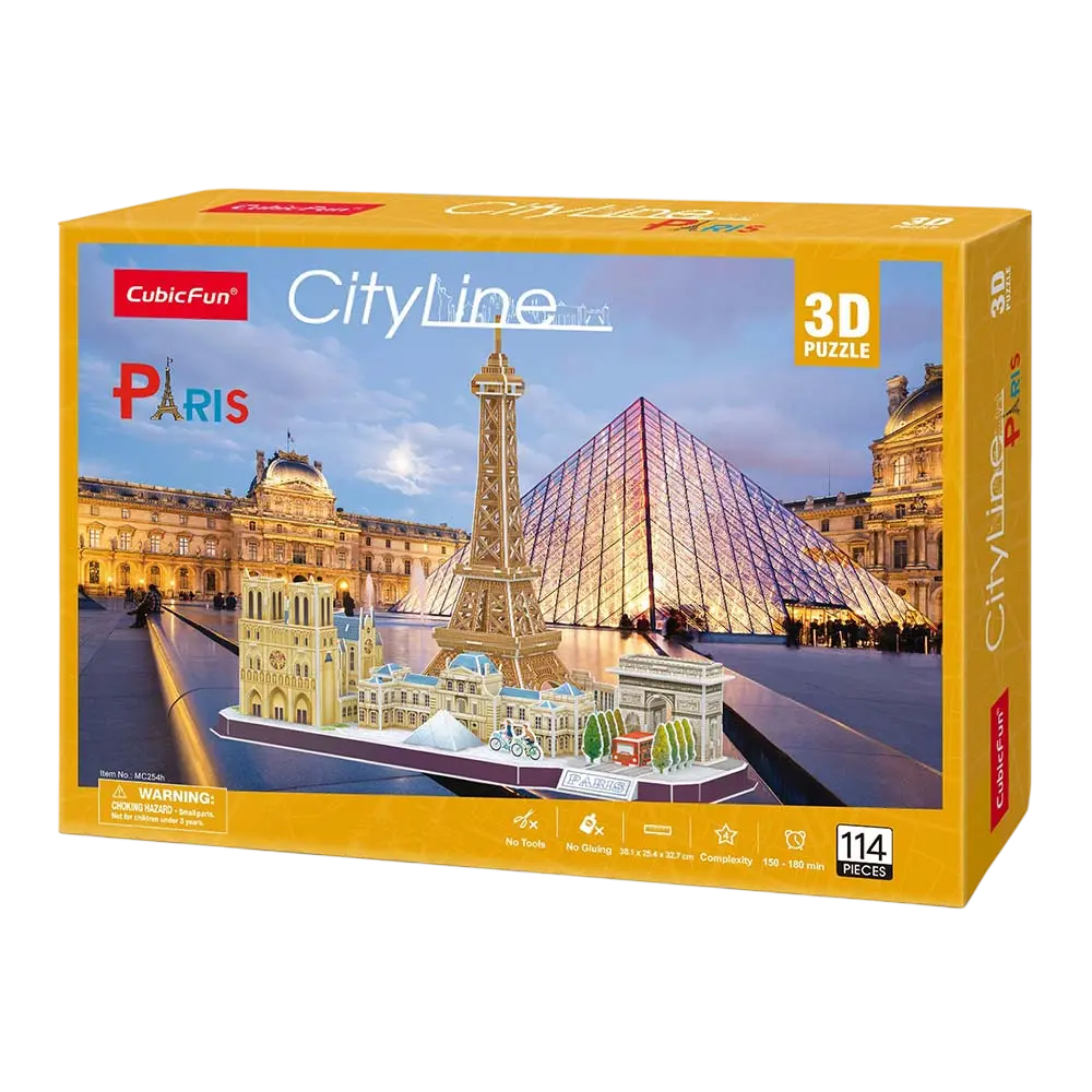 Конструктор 3D Cubic Fun City line Paris