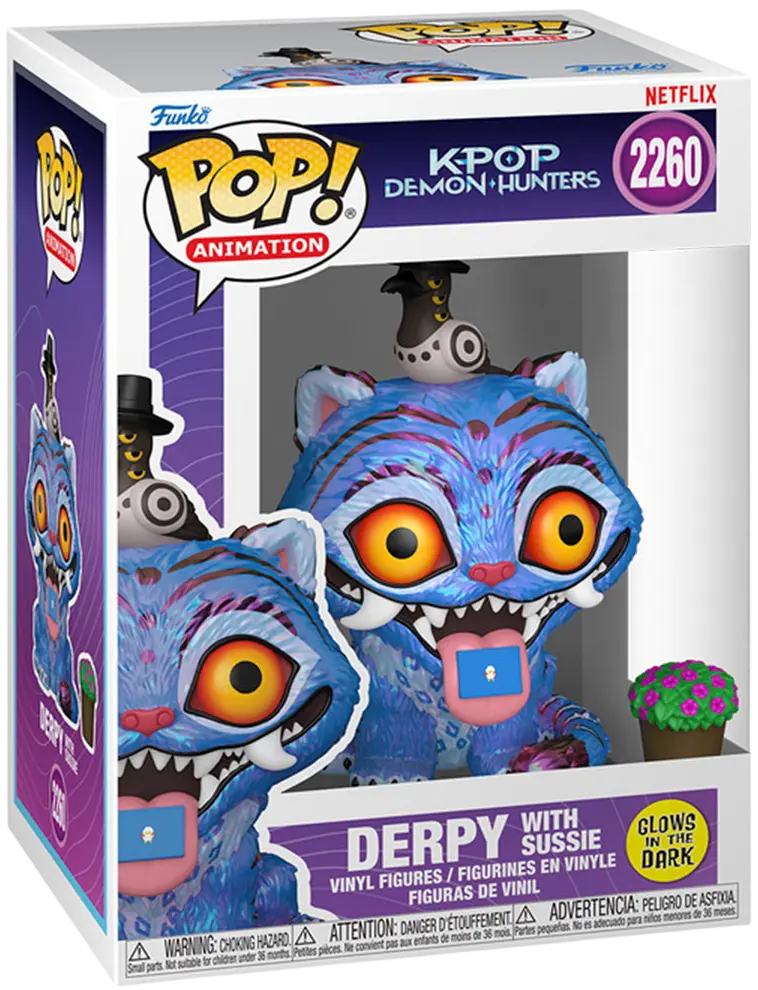 Фігурка Funko Pop K-Pop Demon hunters Тигр із Сорокою та квітка GW