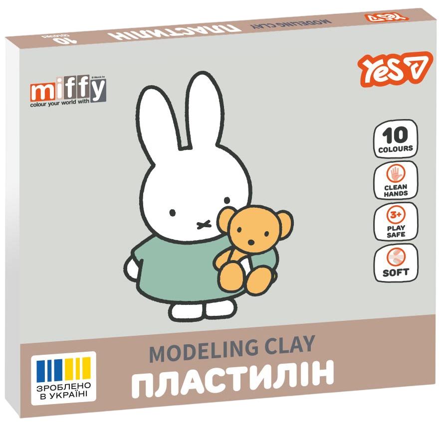 Пластилін Yes 10 кольорів Miffy
