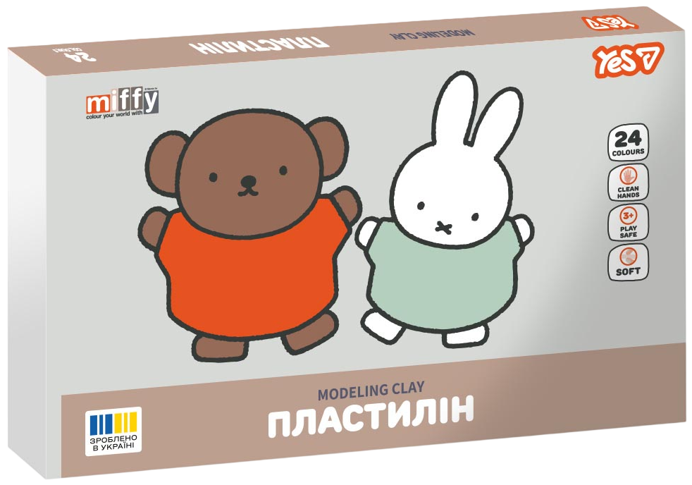 Пластилін YES 24 кольори Miffy