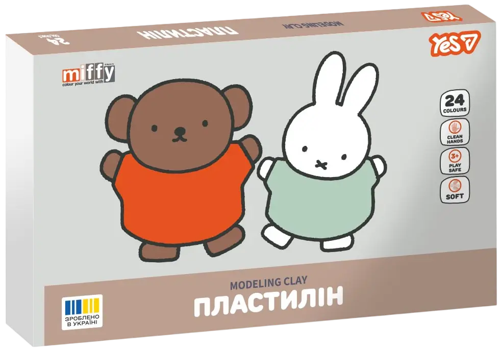 Пластилін Yes 24 кольори Miffy