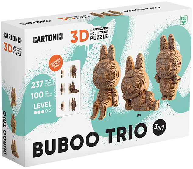 Картонний конструктор "Cartonic 3D Puzzle BUBOO TRIO"