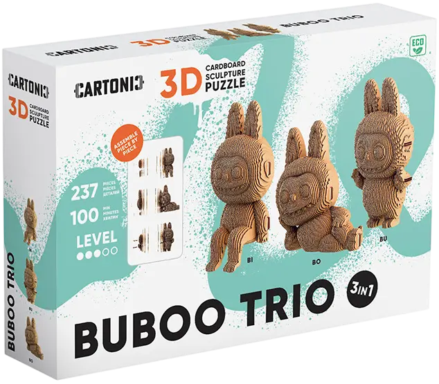 Картонний конструктор "Cartonic 3D Puzzle BUBOO TRIO"