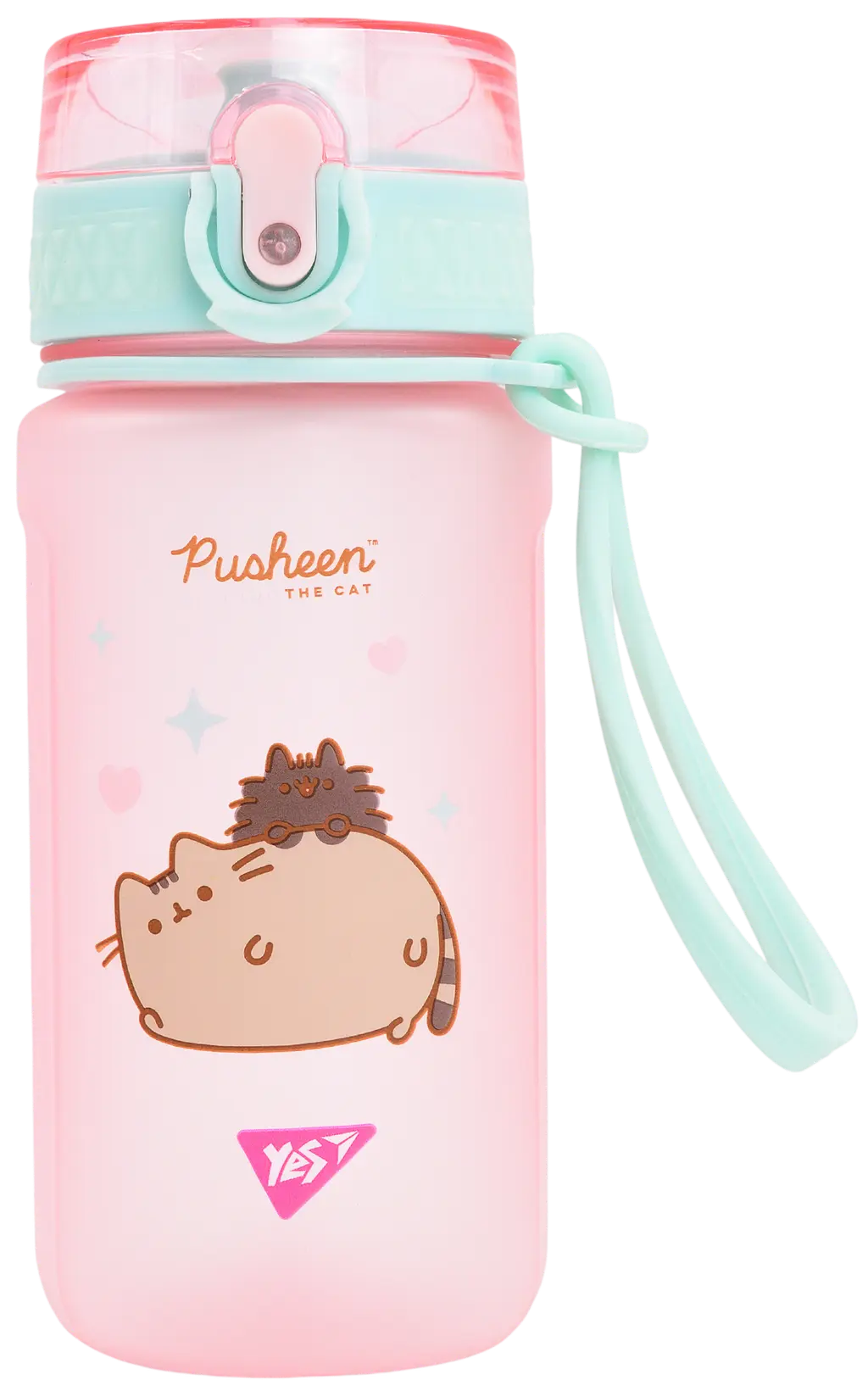 Обкладинка "Пляшка для води Yes Pusheen 500 мл, рожева"