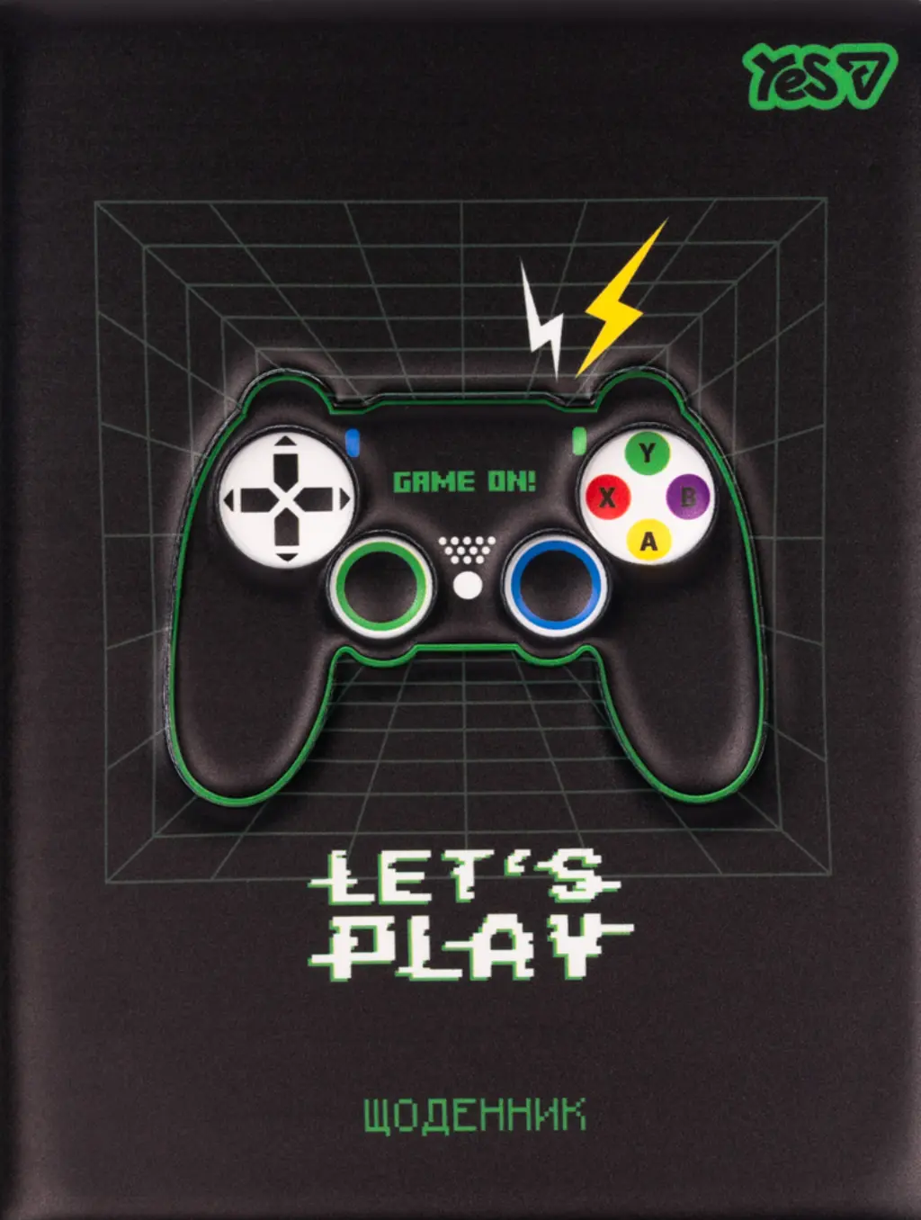 Обкладинка "Щоденник шкільний Yes Gamepad PU 40 аркушів"