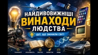 Найдивовижніші винаходи людства | Від колеса до штучного інтелекту | Ідеї, що змінили світ