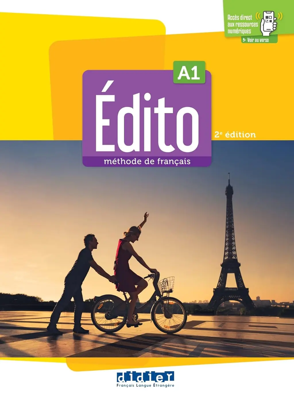 Обкладинка "Edito A1 2e Edition Livre de l'eleve + didierfle.app"