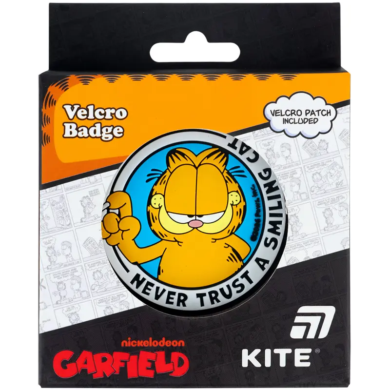 Бейдж на липучці Kite Garfield