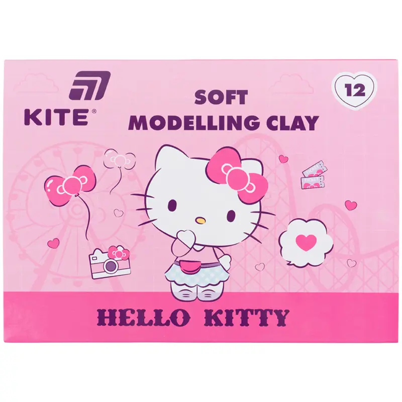 Пластилін восковий Kite Hello Kitty  (12 кольорів, 240 г)