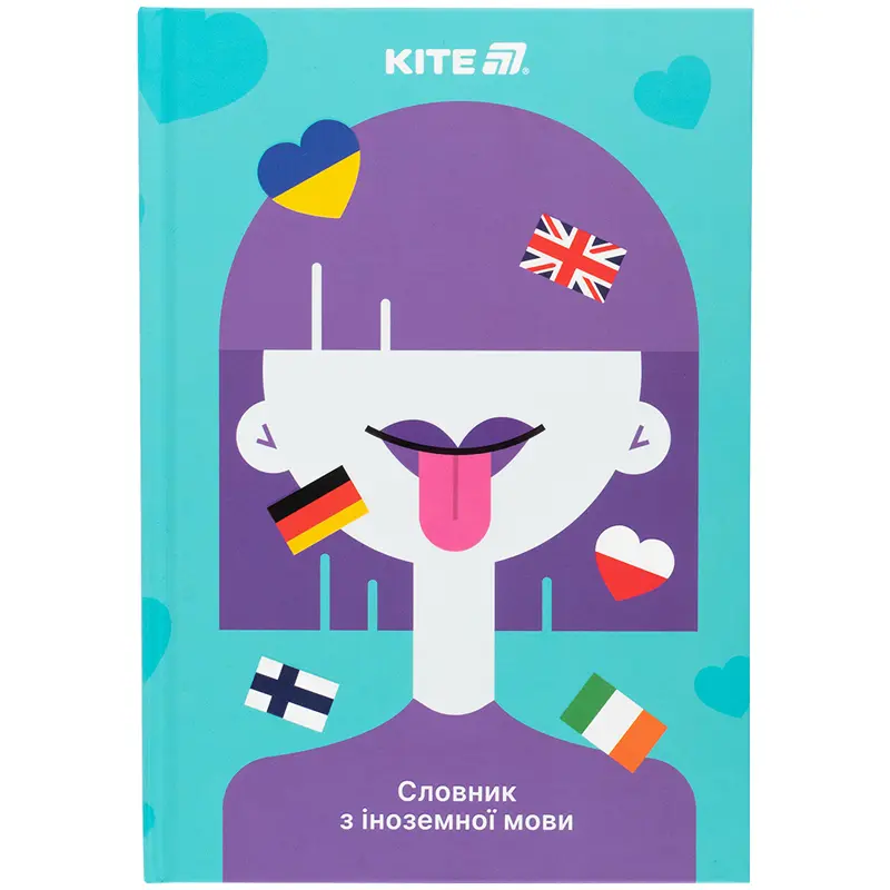 Обкладника "Словник для запису іноземних слів Kite Girl" Обкладинка "Словник для запису іноземних слів Kite Girl"