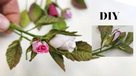 DIY/НІЖНИЙ БУТОН РОЗИ, без фольги МК / DIY Beautiful Rose Buds