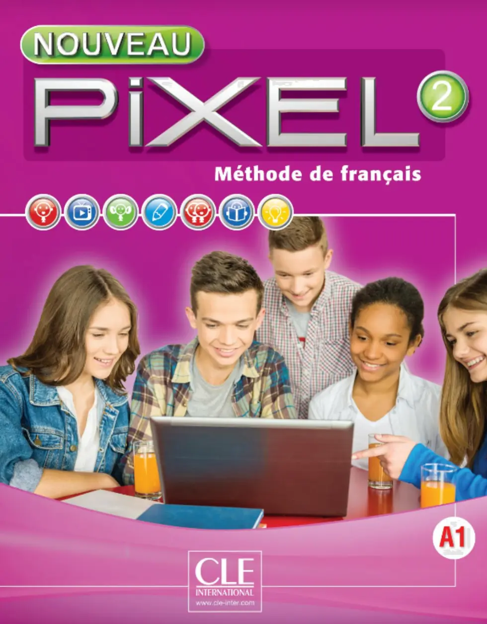 Обкладника "Pixel Nouveau 2 Livre de l'élève + DVD-ROM" Обкладинка "Pixel Nouveau 2 Livre de l'élève + DVD-ROM"