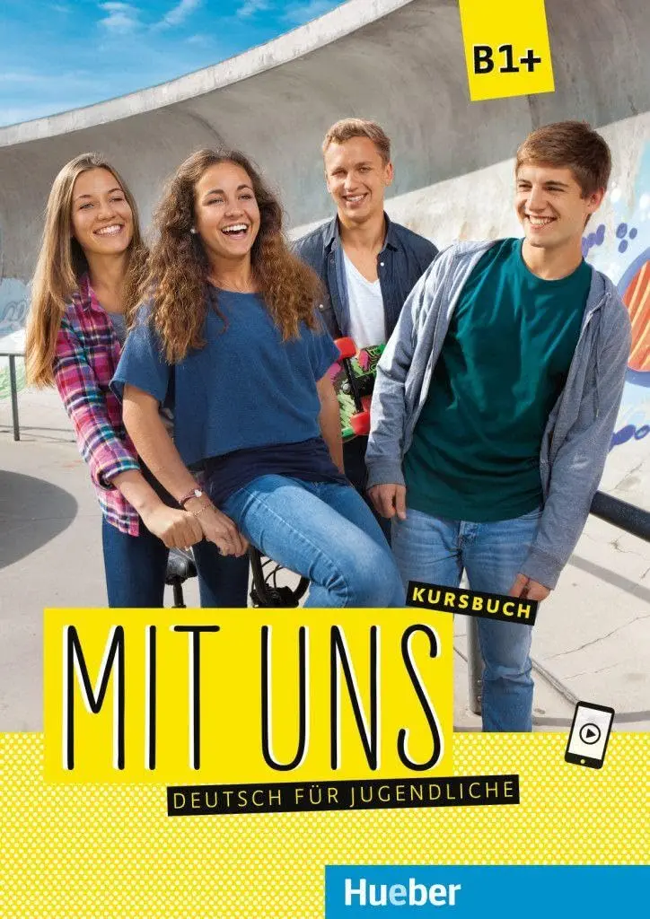 Обкладинка "Mit uns B1+. Kursbuch"