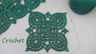 Elegant Crochet Lace Square | Beautiful Openwork Motif | Perfect for Table Runners & Doilies
