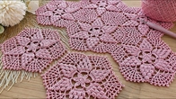 Невероятно красивый мотив крючком Elegant Crochet Motif Lace Pattern for Tablecloths & Doilies