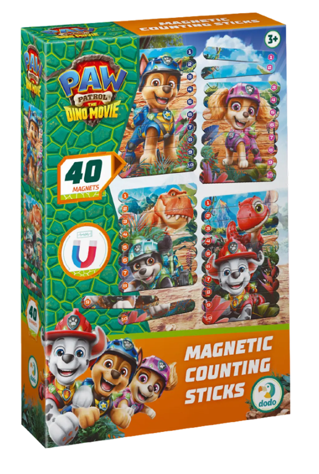 Обкладника "Магнітні палички для рахування Paw Patrol. Цуценята та їхні друзі-динозаври" Обкладинка "Магнітні палички для рахування Paw Patrol. Цуценята та їхні друзі-динозаври"