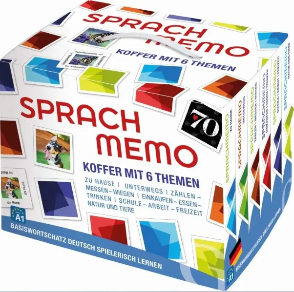 SPRACHMEMO Koffer mit 6 Themen neu