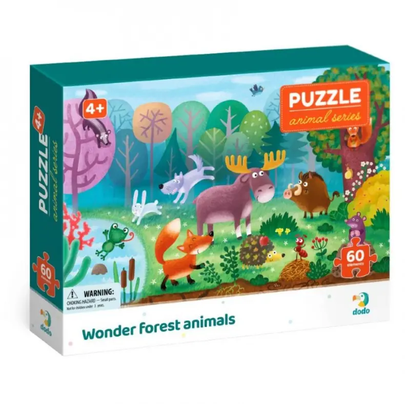 Обкладинка "Пазл «Диво-звірі у лісі»"