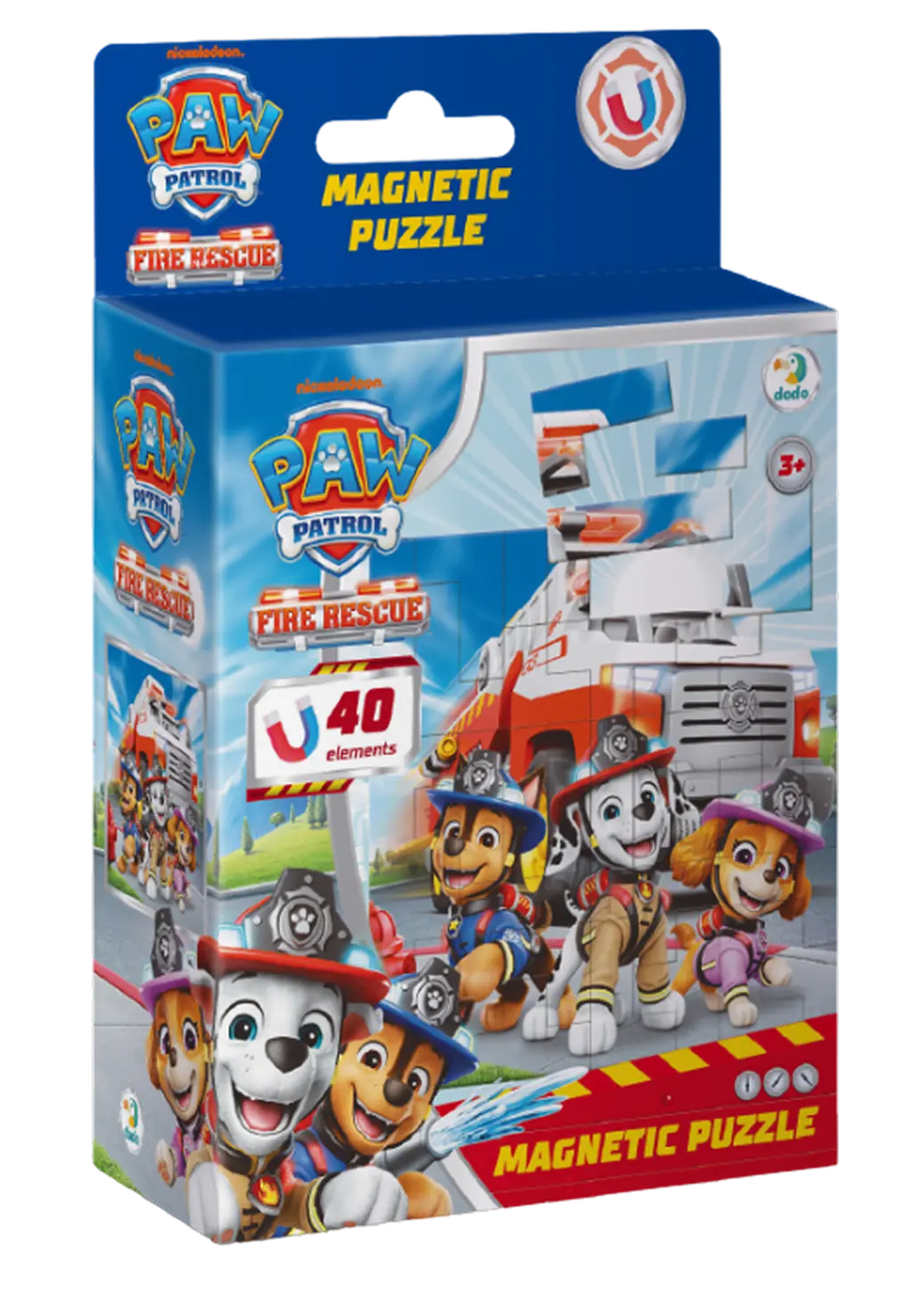 Обкладника "Магнітний пазл на 40 елементів Paw Patrol. Пожежні" Обкладинка "Магнітний пазл на 40 елементів Paw Patrol. Пожежні"